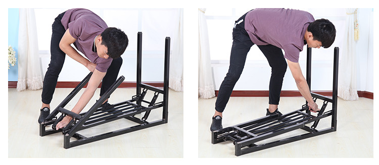 Bàn gấp đứng gian hàng gấp bàn mùa xuân khung gấp bàn khung nhanh bàn chân dài bàn đào tạo chân - Bàn bàn học có giá sách