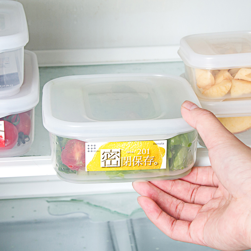 Japan imported non-staple food box Sealed tank preservation box Food box Refrigerator storage box Plastic preservation tank can be microwave