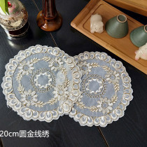 European placemats coasters lace car embroidery table mats coasters tea sets table lamps solid wood furniture non-slip mats trim cloth