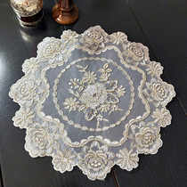 New lace mat tea tray tea vase vase solid wood furniture non-slip mat multi-function cover towel dust cloth jewelry towel