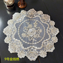 New lace mat tea tray tea vase vase solid wood furniture non-slip mat multi-function cover towel dust cloth jewelry towel