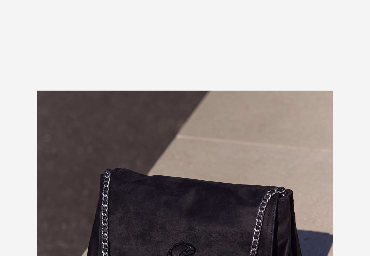 JACD Black Faux Leather Flap-Top Shoulder Bag