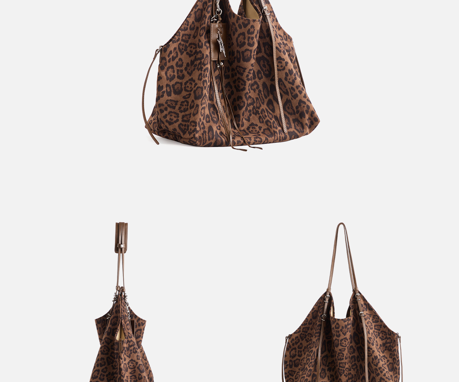 JACD Magnetic Snap Leather Tote Bag