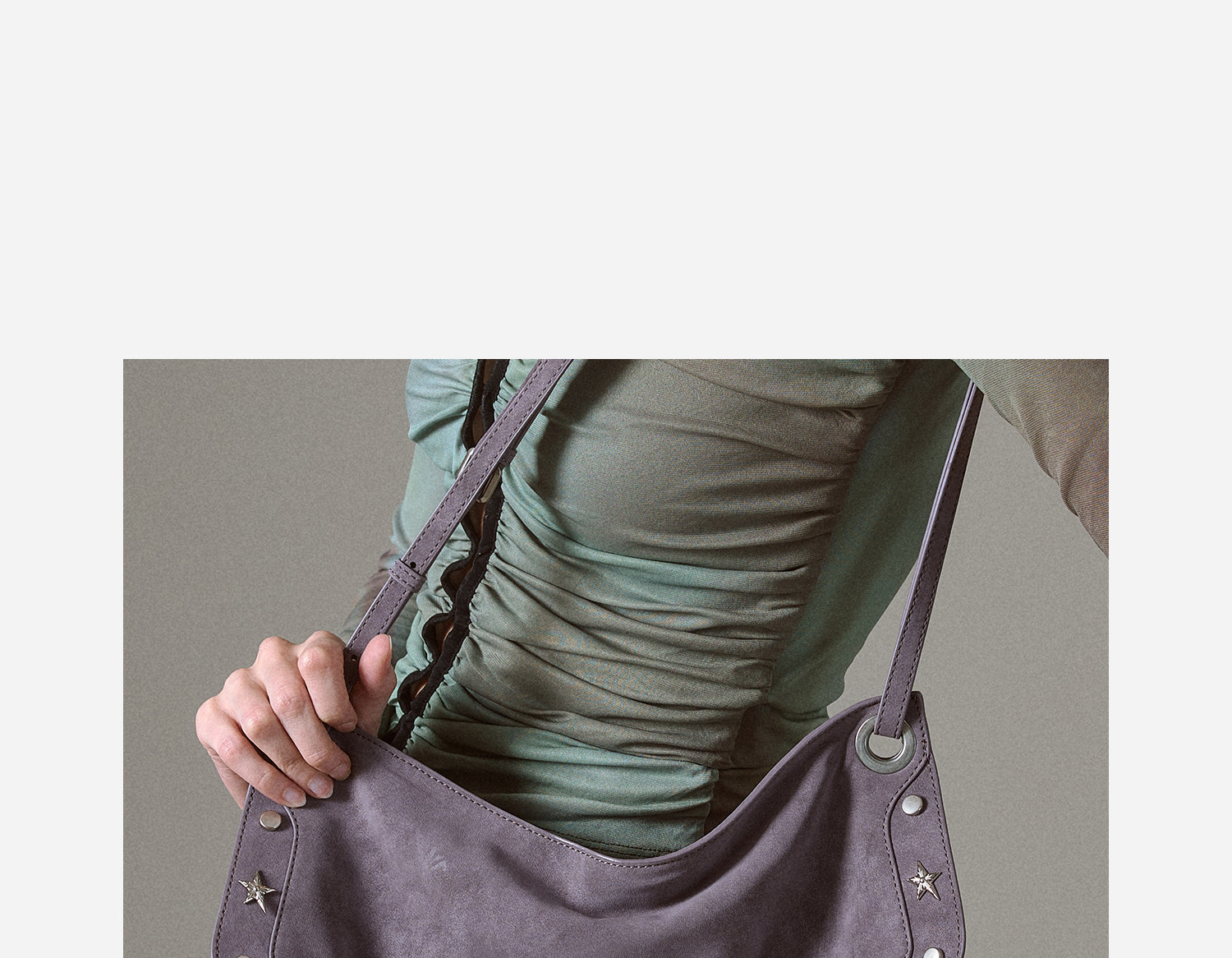 JACD Mist Purple Flap-Top Shoulder Bag