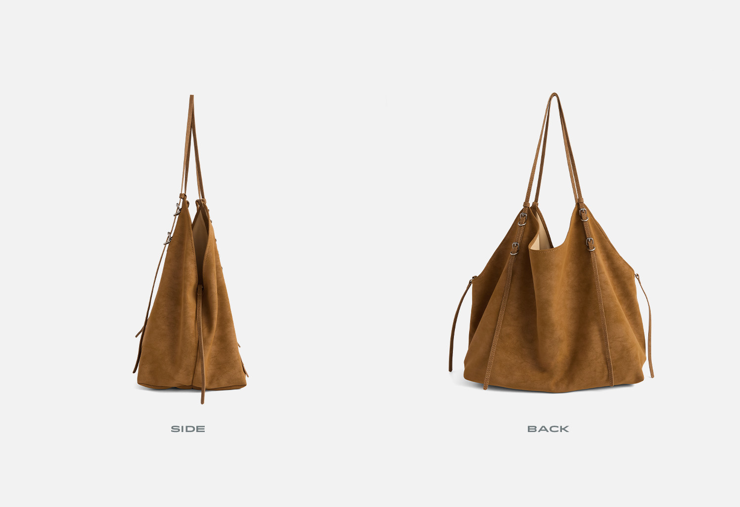 JACD Magnetic Snap Leather Tote Bag