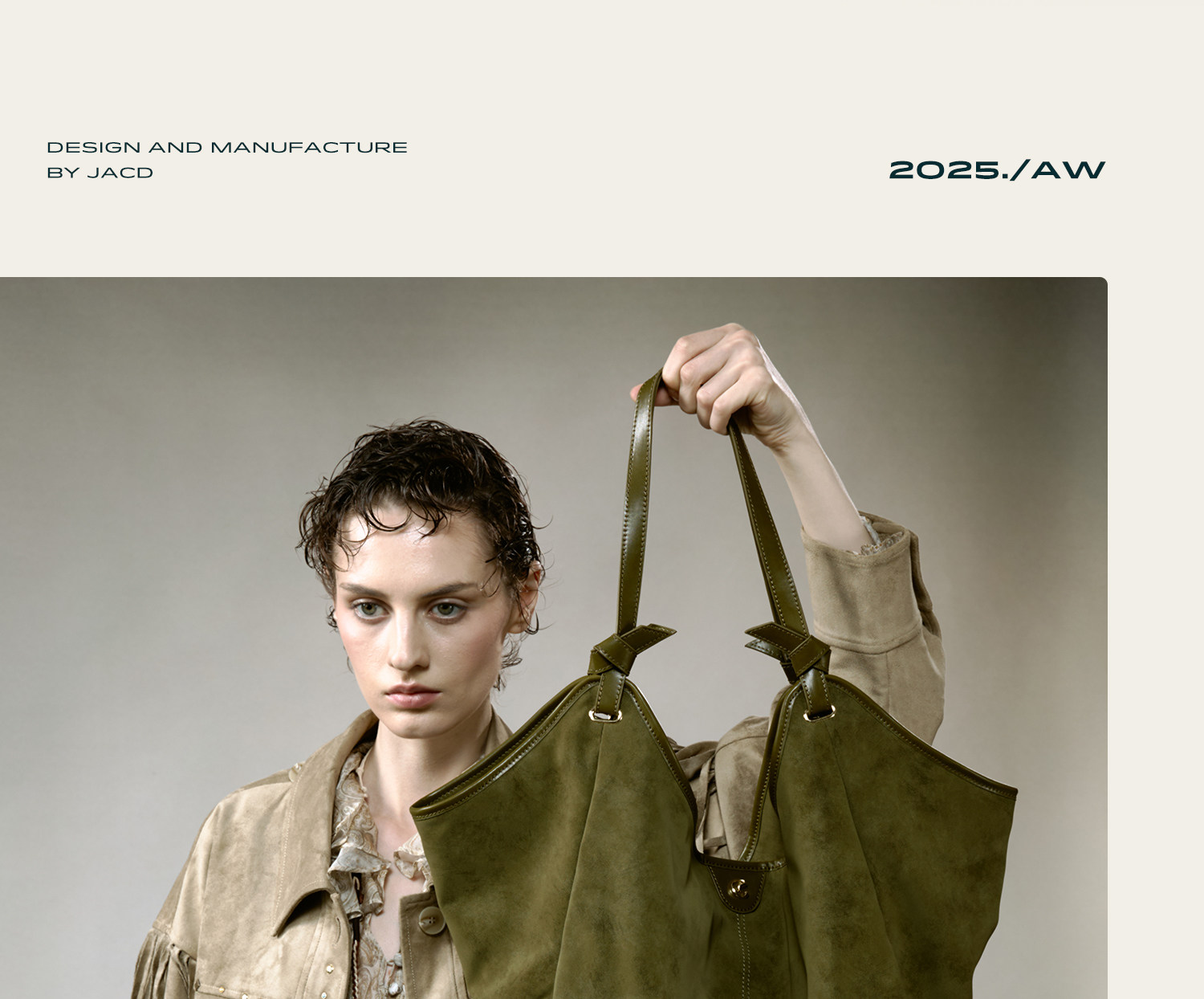 JACD Cedar Green Magnetic Snap Tote Bag