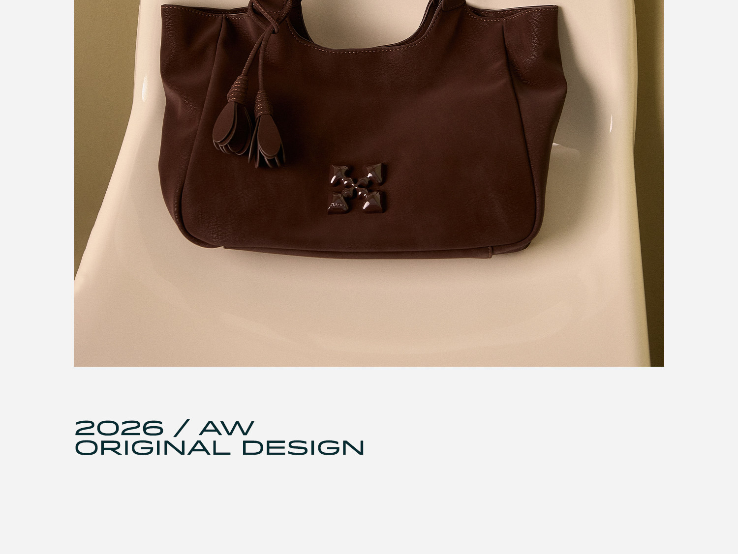 JACD Faux Leather Magnetic Snap Tote Bag
