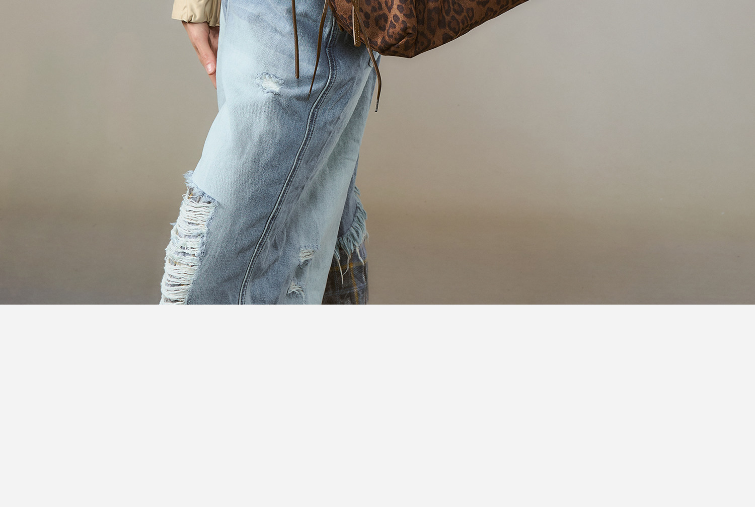 JACD Leopard Print Faux Leather Hobo Bag