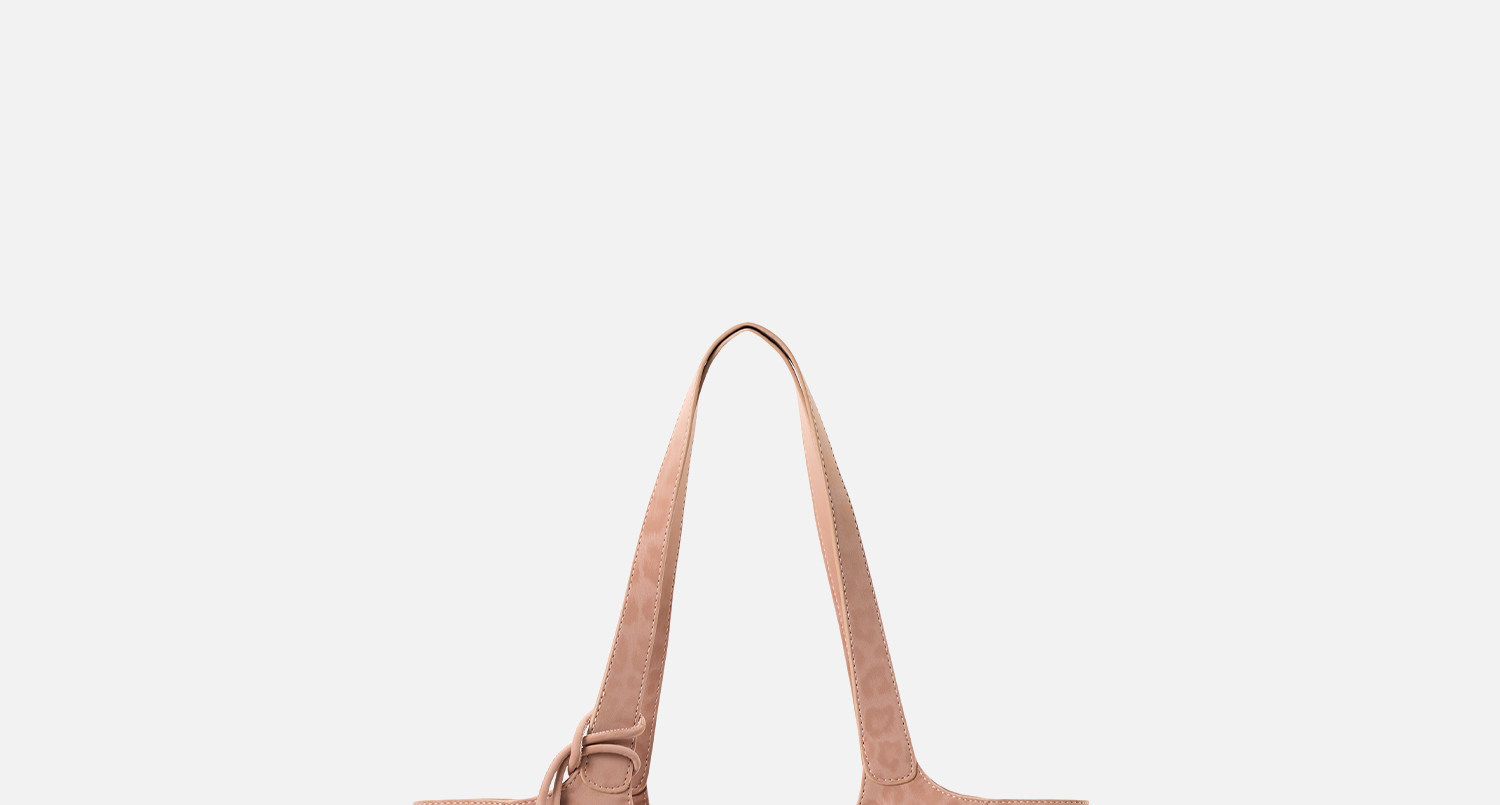 JACD Faux Leather Magnetic Snap Tote Bag