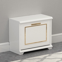 Nordic light luxury ultra-thin tipping bucket for shoe stool Simple modern household door European shoe stool can sit on a small stool 17cm