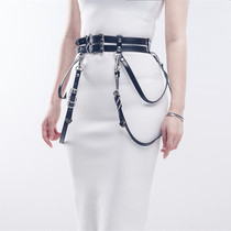  BAY hand-made leather double belt love cross design style BY1220
