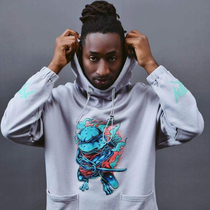 Traphero frog warrior New Year limited spring Oversize trend vertical hoodie top for men and women with the same