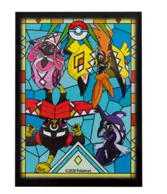 代購寶可夢tcg卡牌島嶼之神卡璞鳴鳴蝶蝶哞哞鰭鰭卡套65個裝