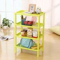 Plastic multi-layer storage rack kitchen rack corner frame bathroom floor-to-ceiling finishing layer frame rectangular