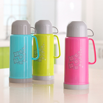 Jiayan student insulation pot European candy color outdoor portable glass liner boiling water hot water bottle tourist pot