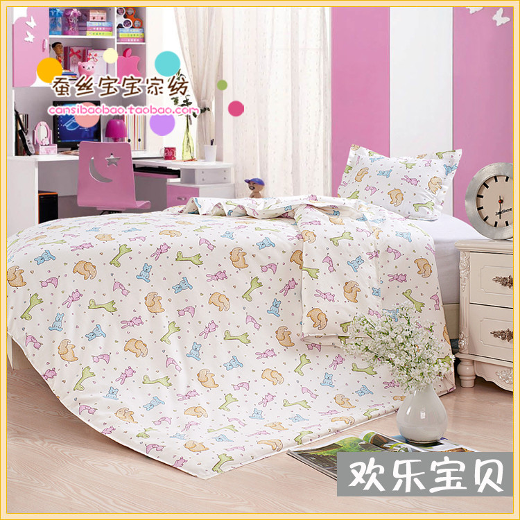 100% cotton trẻ em quilt cover mảnh duy nhất phim hoạt hình quilt mẫu giáo bắt đầu trường ba mảnh bé quilt cover sheets