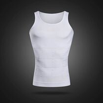 Body-shaped closeted vest mens styled bunches waist blouses Fat Invisible Tight Fit Shaping God slimming with no marks on the chest.