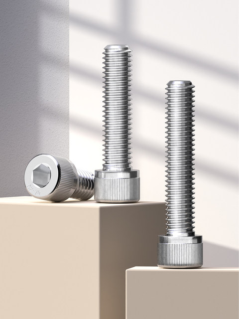 304 stainless steel cylindrical head hexagonal screw cup head lengthening bolt M1.4M2M3M4M5M6M8-20mm