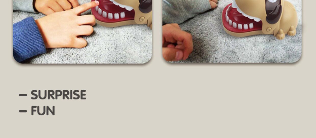 Креативные игрушки для детей 咬手指小狗玩具咬手河马儿童亲子互动整蛊恶搞按牙齿减压解压神器 OTHER