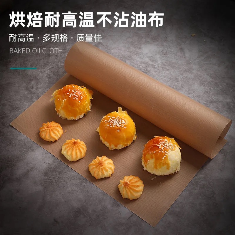 High temperature resistant oil cloth non-stick cloth baking pan anti-oil cloth roast bread Food oil paper mat oven tools can be repeated
