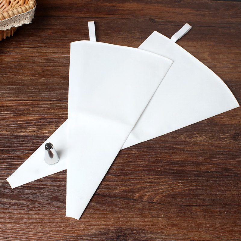 Cotton piping bag cookie squeezing bag cloth bag cream bag cake size can be repeated with piping nozzle