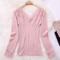 Japanese low neck thin warm base shirt ladies long sleeve body warm underwear modal autumn coat