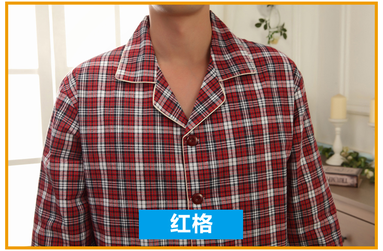 Mùa xuân và mùa thu đồ ngủ nam cotton dài tay phục vụ nhà mùa hè trung niên nam cotton mùa hè mỏng phần bông cộng với phân bón phù hợp đồ ngủ nam