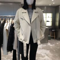 DS woolen coat coat high-end sense long 2021 new womens loose solid color autumn and winter temperament top