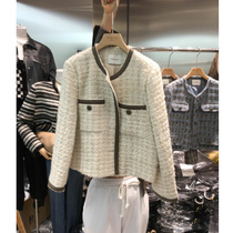 2021 New Womens Loose Short Coat Cardigan Autumn and Winter Round Neck Fashion Style Joker Top