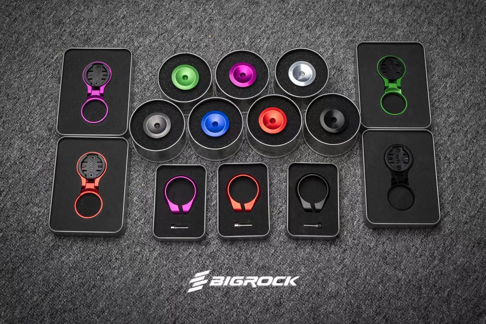 BIGROCK aluminum alloy takes the stand meter rack CNC mountaineering car road car folding cart universal code meter to cross the cross washer