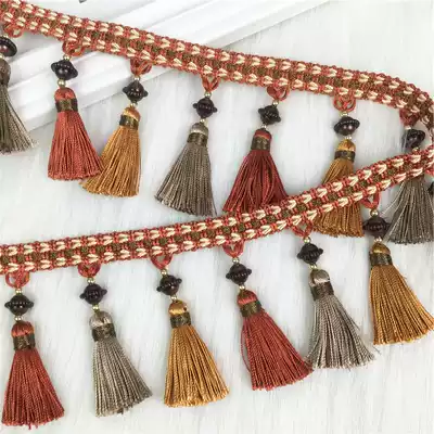 High-grade European curtain bottom edge curtain head decoration hanging ear lace tassel accessories fabric embellishment pendant accessories