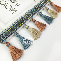 Upscale European-style curtain hanging ears Color Streisme lace Lace Curtains for accessories Hanging Ball Sofa Hood Inlaid Side Ears