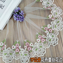 3cm17cm Fields Garden Wind Small Frescoed Lace Lace Lace Lace Matching Sofa Curtain Decoration Splicing Wide Side White Yarn