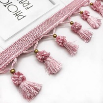 European curtain curtain lace tassel strawberry spike accessories truck front block lace curtain pendant bottom