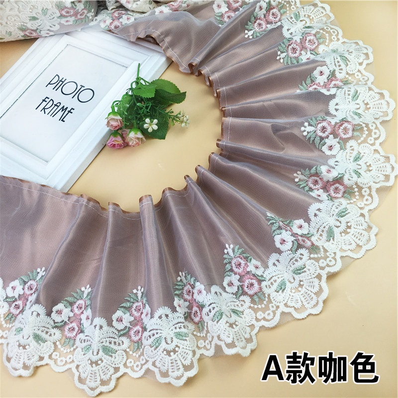 (Lining Buds Lace side) 17 cm wide sofa cushions Cushions Trim wide side yarn Skirt Hem Curtain Accessories