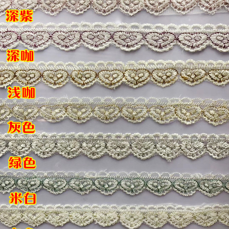 Assorted small lace 3 cm lace accessories narrow side sofa cushion Pillow Fabric decorative wrapping edge edging small yarn edge