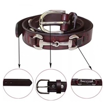 British equestrian belt iron element special riding belt cowhide equestrian supplies knight equipment for men and women