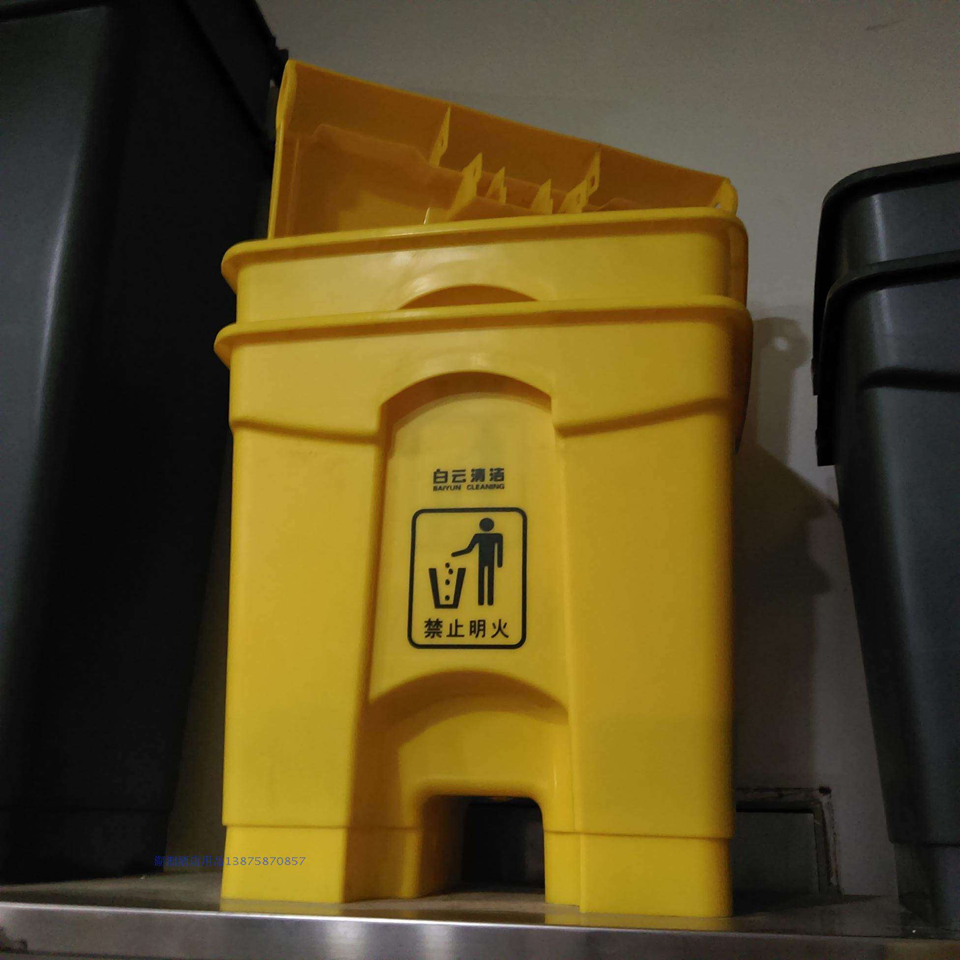 Baiyun trash can 30L 45L 68L 87L foot pedal trash can Foot trash can with lid trash can