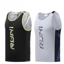 Li Ning 2021 summer new sports T-shirt running fitness quick dry breathable Mens vest Ice Silk cool AVSR025