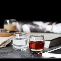 6 Turkish imported transparent lead-free small glass wine glass White glass small glass cup 80ml