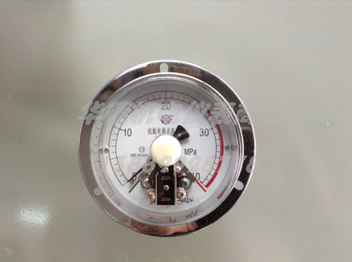 Wuxi Instrument Factory Liyou axial magnetic-assisted seismic non-oil-filled electric contact pressure gauge YXK100-III