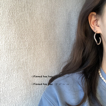 Ifhhh minimalist wave honeycomb element simple earrings