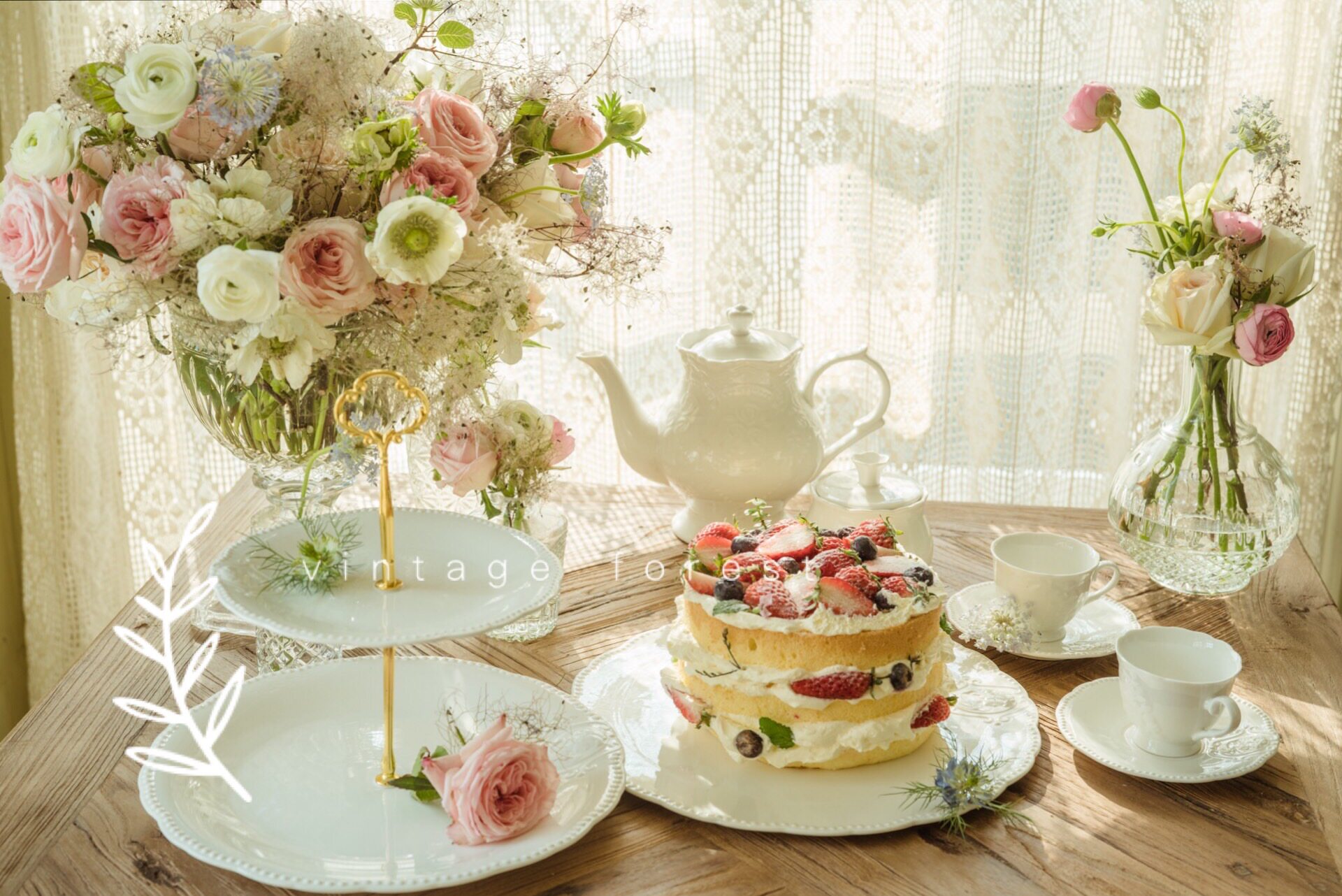 Export French Retro-relief White Ceramic Household Tea Cup Cover Set Cake Dessert Fruit Tray