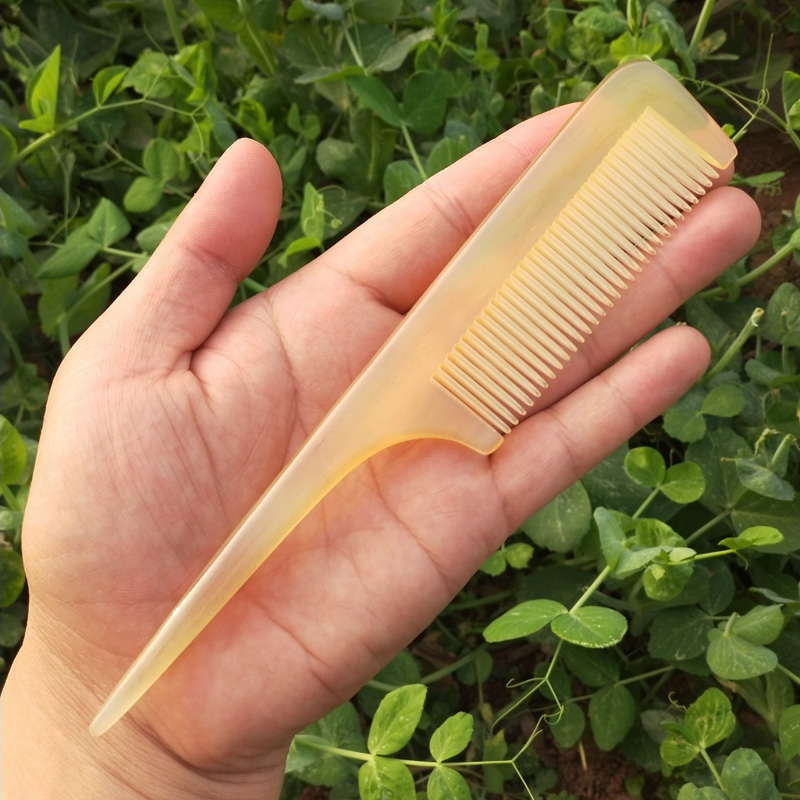 Natural horn comb pointed tail comb children's comb to pick hair distribution hairstyle comb girl distribution line coil hair anti-static