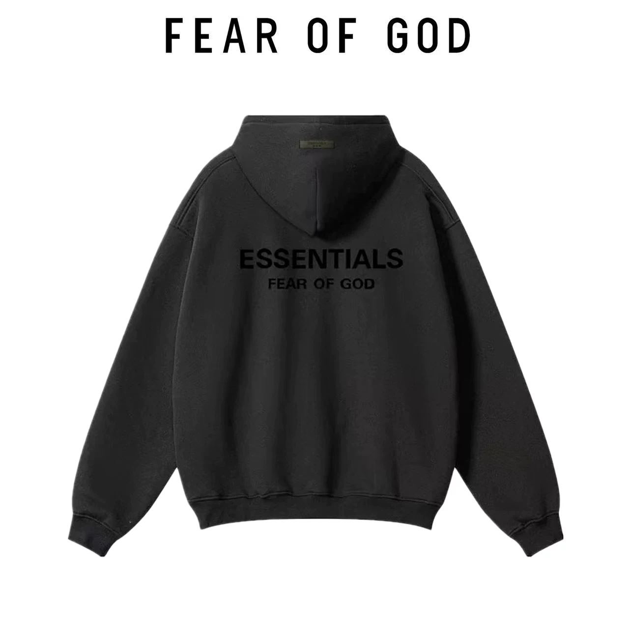 Пожалуйста, переведите следующий заголовок: ESSENTIALS Velvet sports autumn shirt with hood, hoodie, European style, oversize