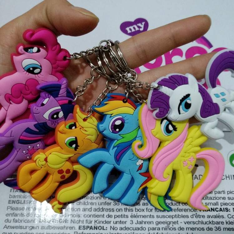 Pony Rainbow Pony Bag Pendant Keychain for Men and Women Bag Pendant for Children Ziyue Biqi Yunbao Toy Gift