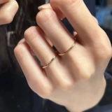 Небольшое модное кольцо с камнем с цирконом из нержавеющей стали, коллекция 2023