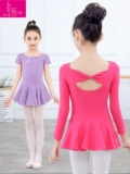 Детская танцевальная одежда Весна и осенние девочки с длинными рукавами, тренировочная одежда, балетная платья танцевальная одежда, экзамен на китайский танцевальная одежда китайская танцевальная одежда
