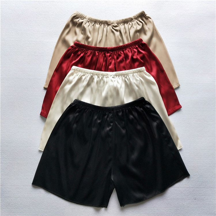 Silk Safety Shorts for Women, Anti-Exposure Leggings, Stretchy Satin Mulberry Silk, Can Be Worn Inside and Outside, Versatile, Thin Summer Sleep Shorts Silk Safety Shorts for Women, Anti-Exposure Leggings, Stretchy Satin Mulberry Silk, Can Be Worn Inside and Outside, Versatile, Thin Summer Sleep Shorts