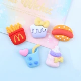 Игра с едой, кремовый чехол для телефона, аксессуар для волос, заколка для волос, набор материалов, новая коллекция, «сделай сам»